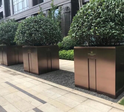 Outdoor area 304 antique copper stainless steel flower box